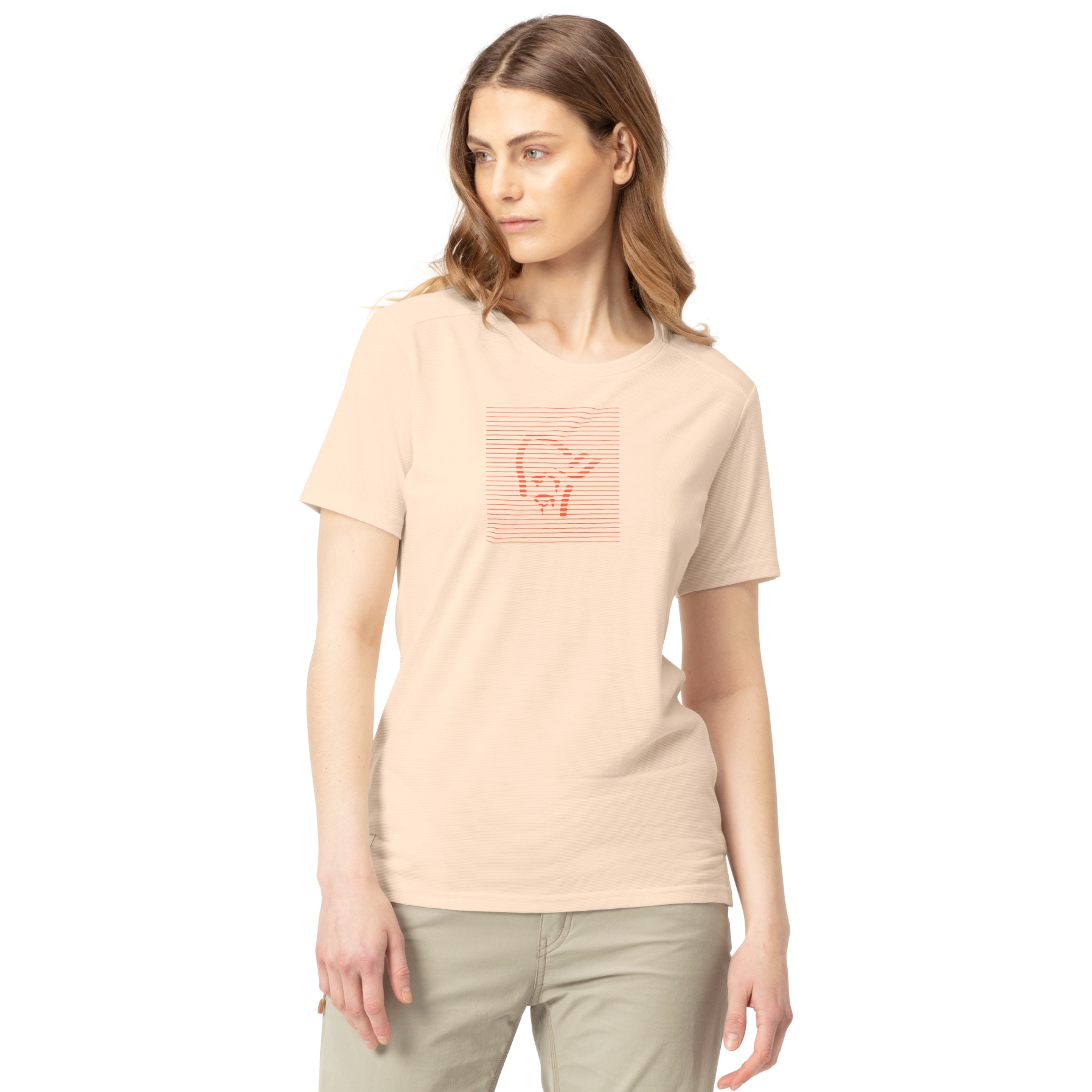 Produktbild von Norrona svalbard wool T-Shirt Damen - Snowdrop