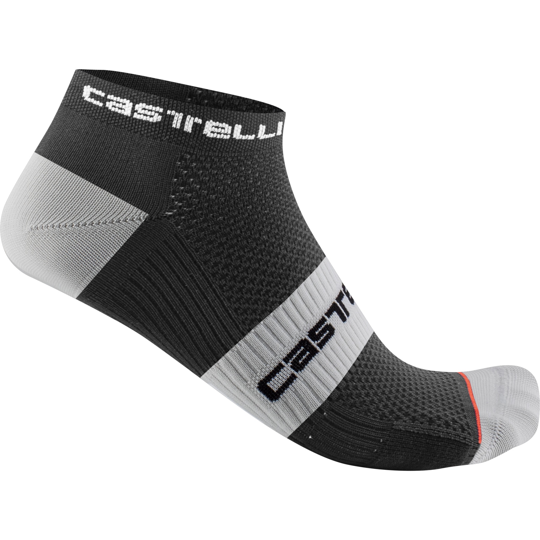 Produktbild von Castelli Lowboy 2 Socken - schwarz weiß 010