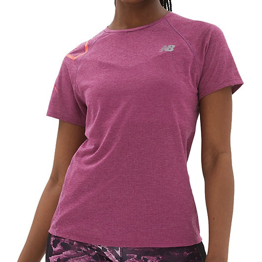 Image de New Balance Printed Impact T-Shirt Running Femme - Raisin