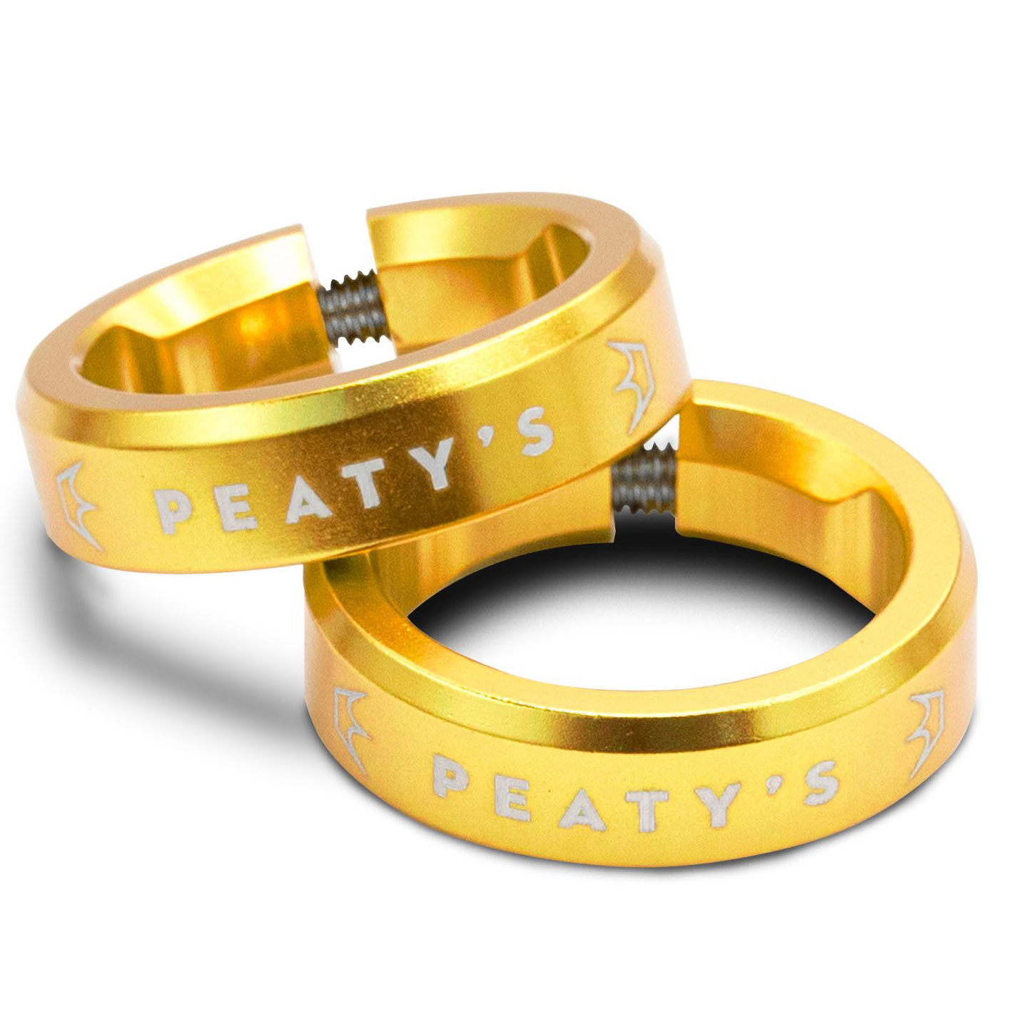 Produktbild von Peaty&#039;s Monarch Grips Lockrings Klemmringe - Gold