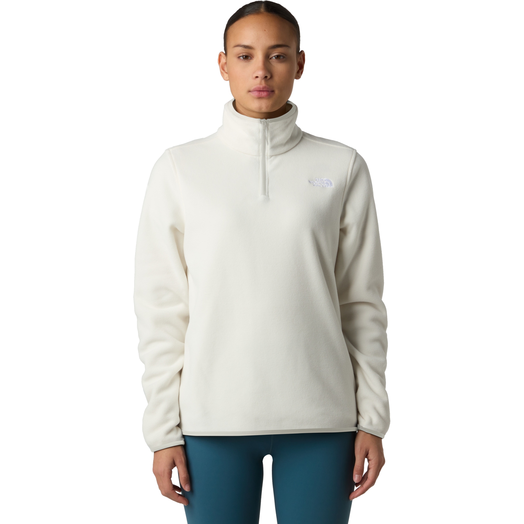 (取寄) ノースフェイス レディース グレイシャー フリース ジャケット The North Face women Glacier Fleece Jacket White Dune The North Face Glacier Fleece 1/4 Zip Pullover Women - White Dune