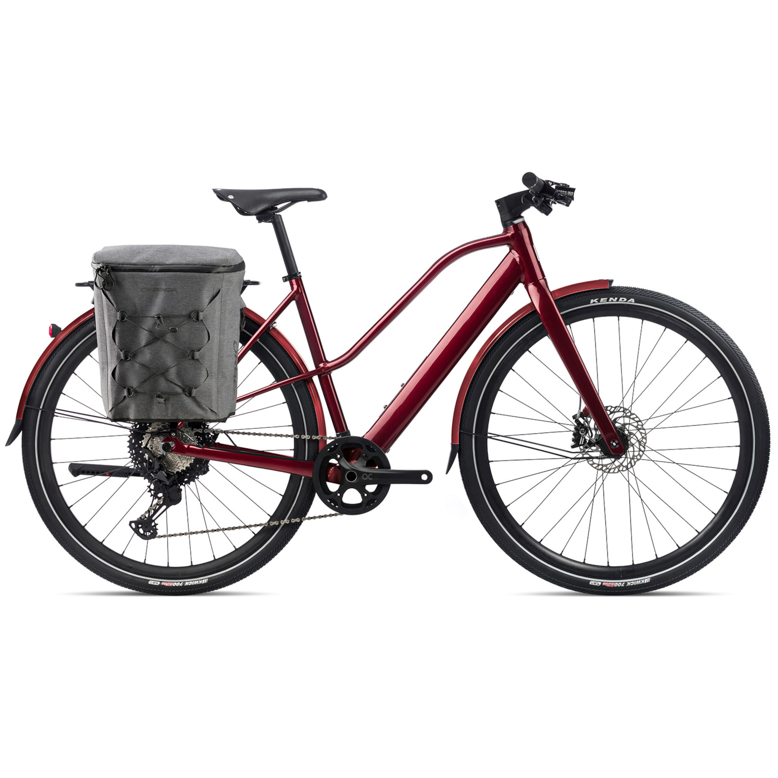 Foto de Orbea VIBE MID H10 EQ Bicicleta urbana eléctrica para mujeres - 2022 - Metallic Dark Red (gloss)