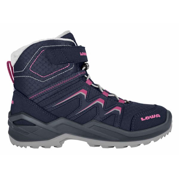 Picture of LOWA Maddox Warm GTX Mid Shoes Kids - navy/pink (Size 36-40)