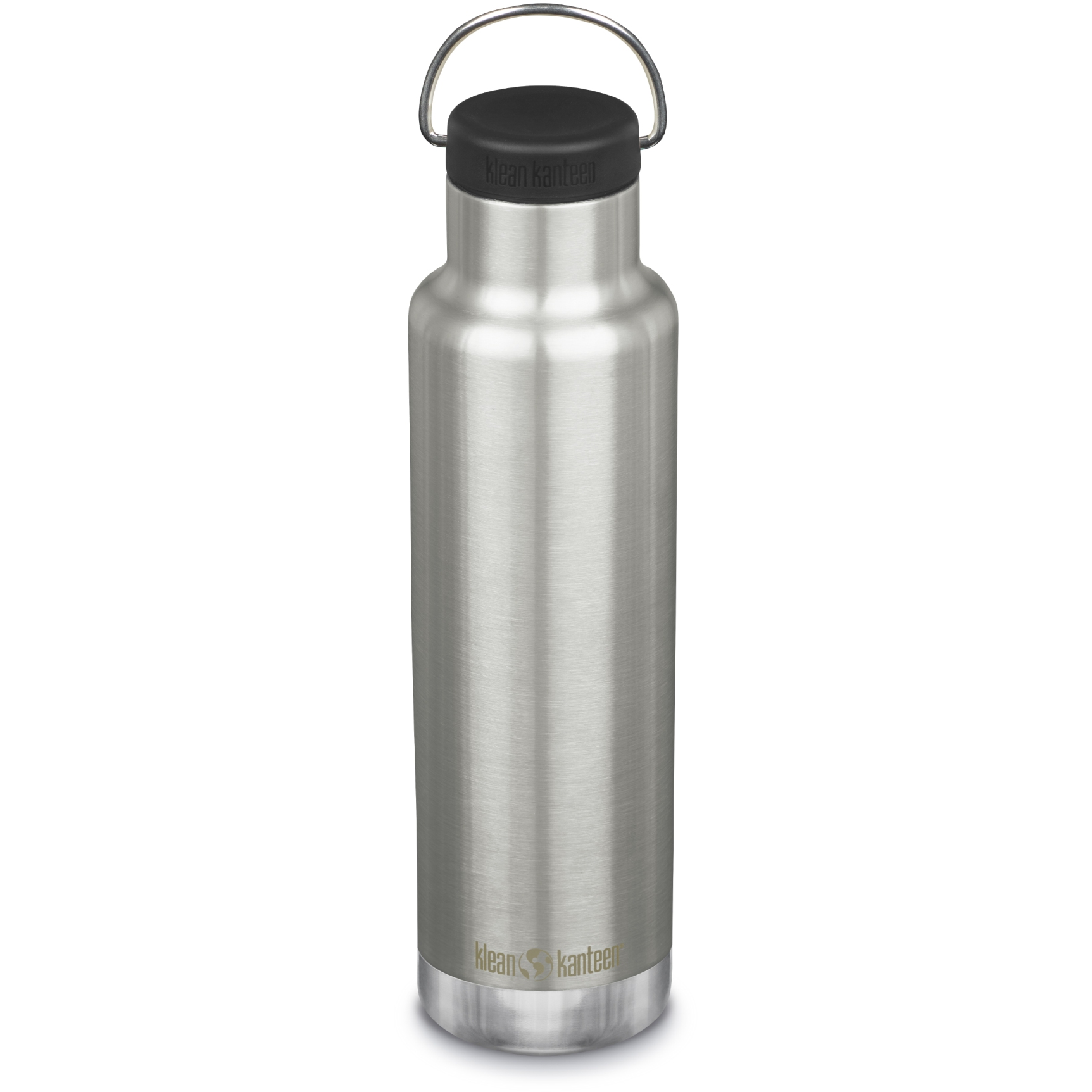 Produktbild von Klean Kanteen Classic Isolier-Trinkflasche mit Loop Cap - 592 ml - brushed stainless