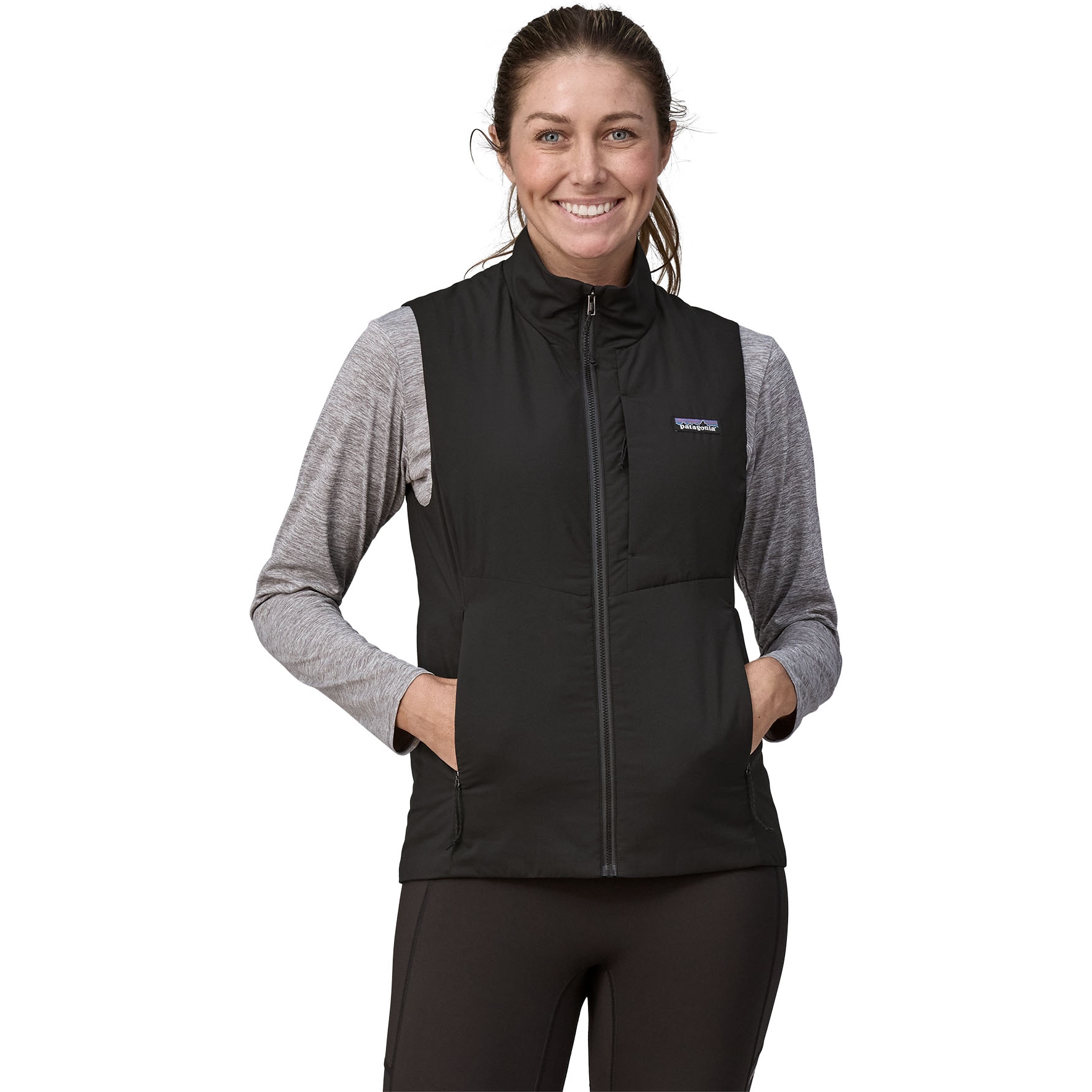 Patagonia black vest womens deals