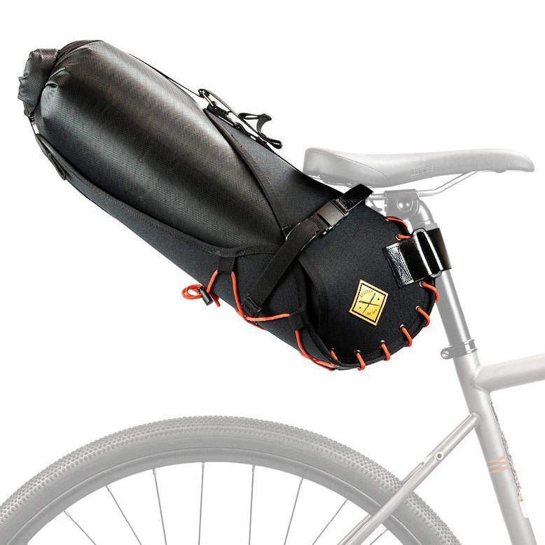 Produktbild von Restrap 14L Satteltasche mit Packsack - schwarz/orange