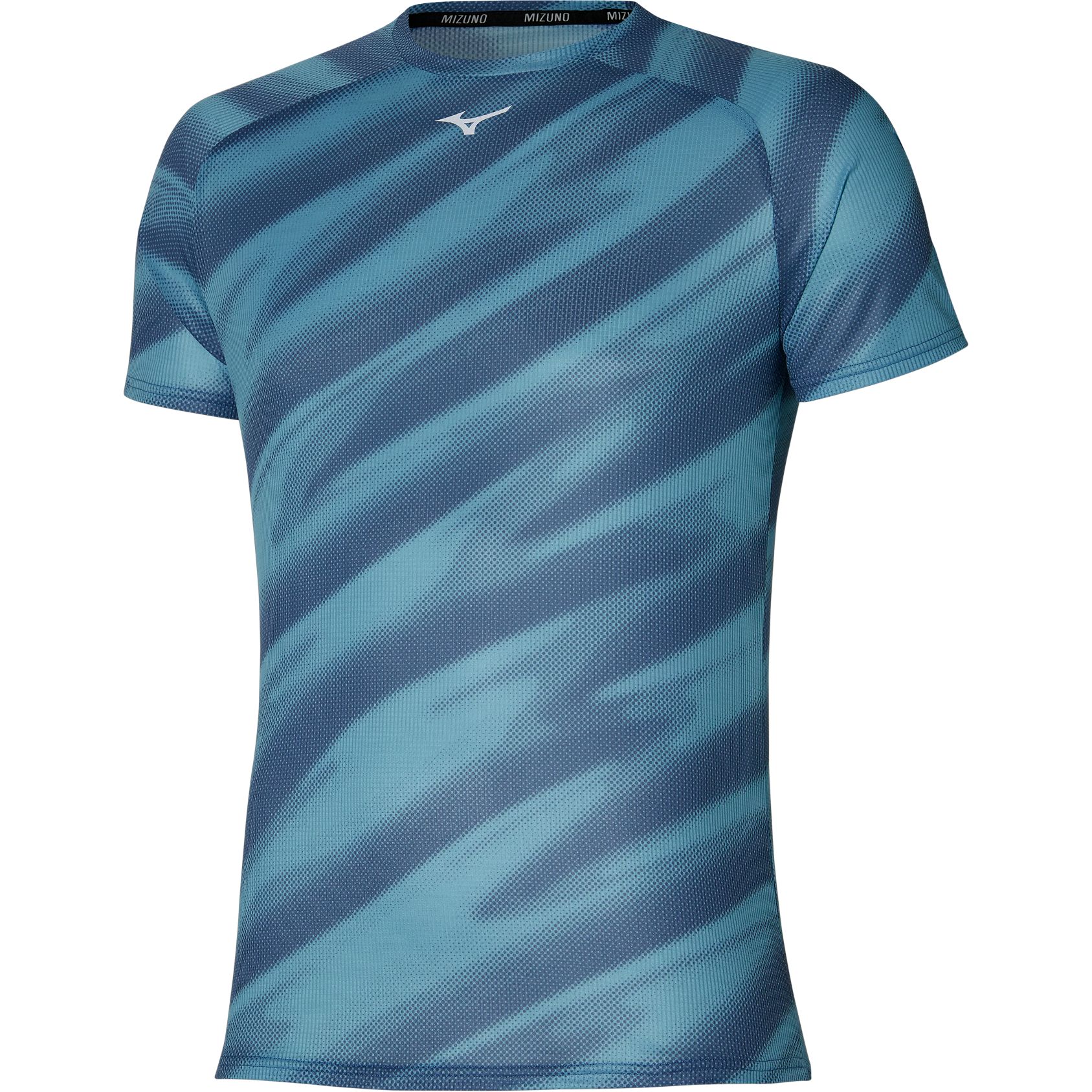 Produktbild von Mizuno DryAeroFlow Graphic T-Shirt Herren - Blue Ashes