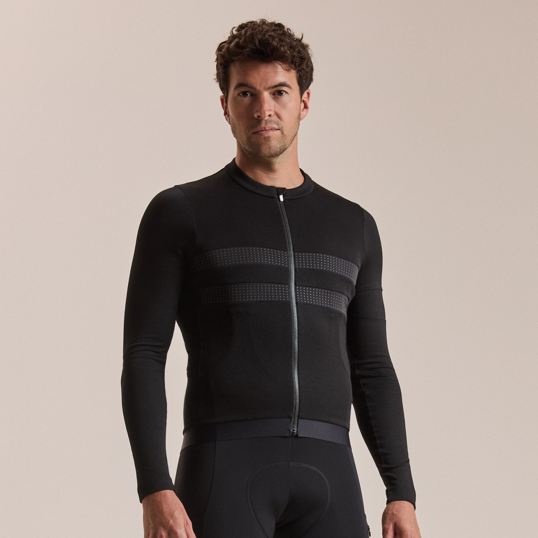 Rapha Brevet III Long Sleeve Jersey Men - black/black | BIKE24