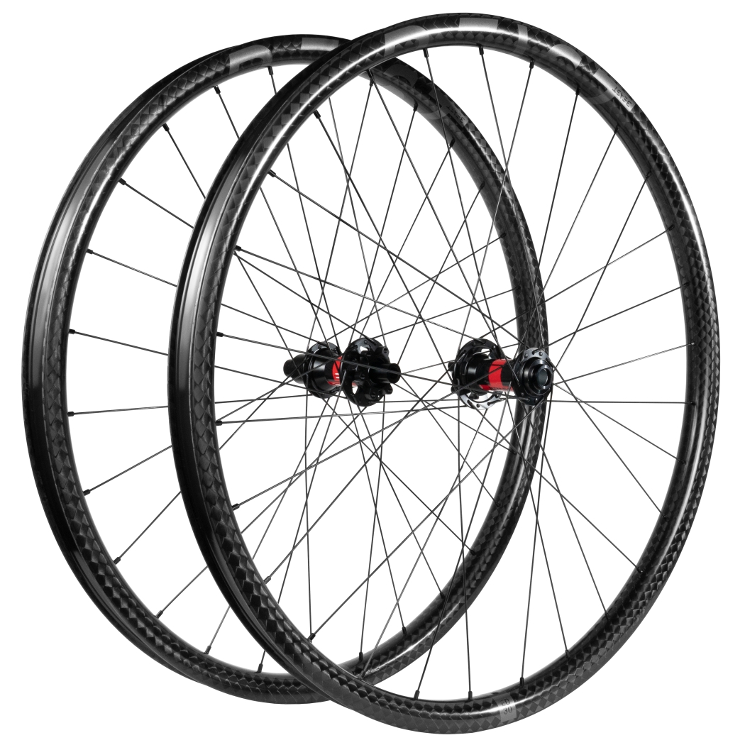 Picture of Beast Components ED30 + DT Swiss 240 - 29 Inch Carbon MTB Wheelset - 6-Bolt - FW: 15x110mm | RW: 12x148mm Boost - SRAM XD - SQUARE black