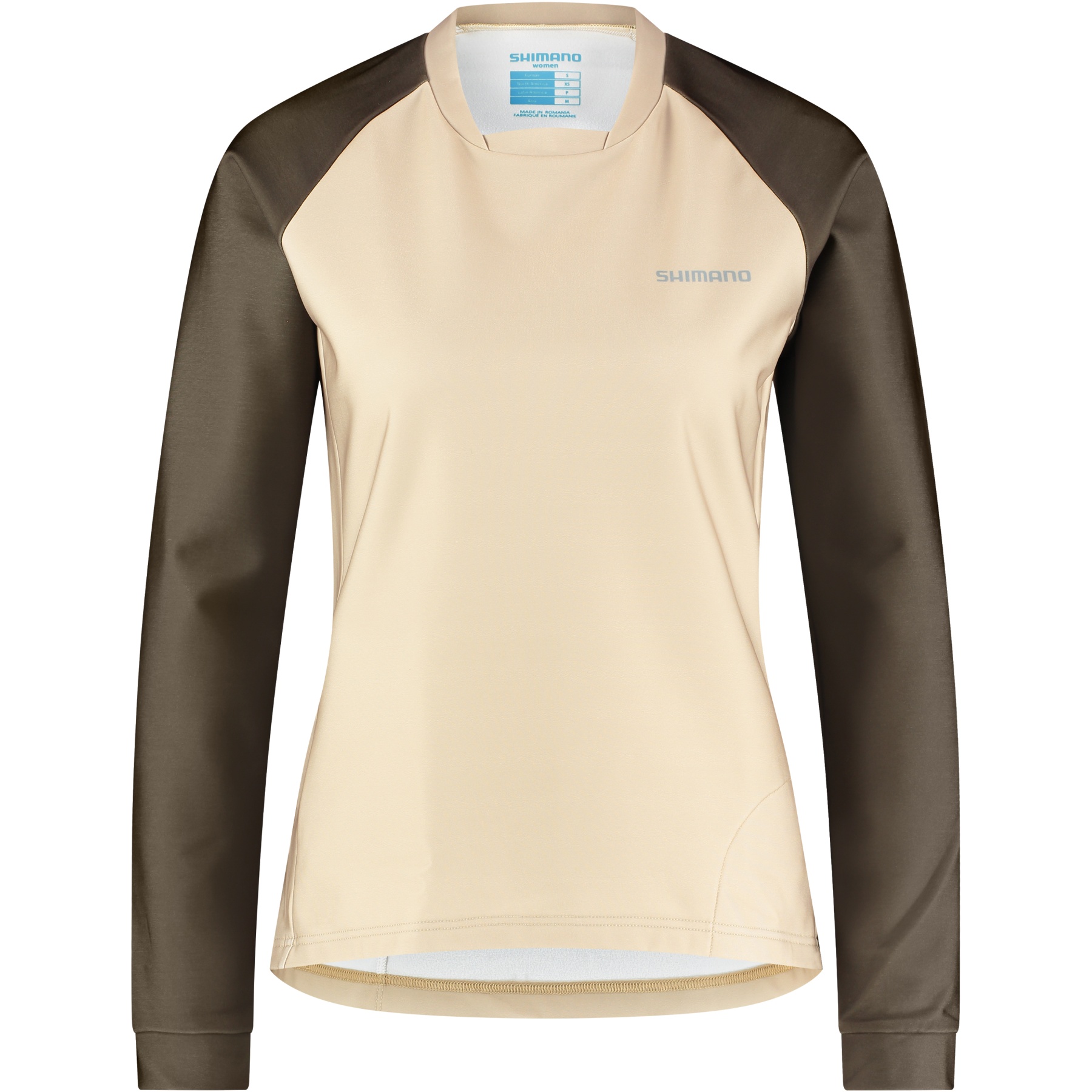 Produktbild von Shimano Saiko Warm MTB Langarmtrikot Damen - feather beige