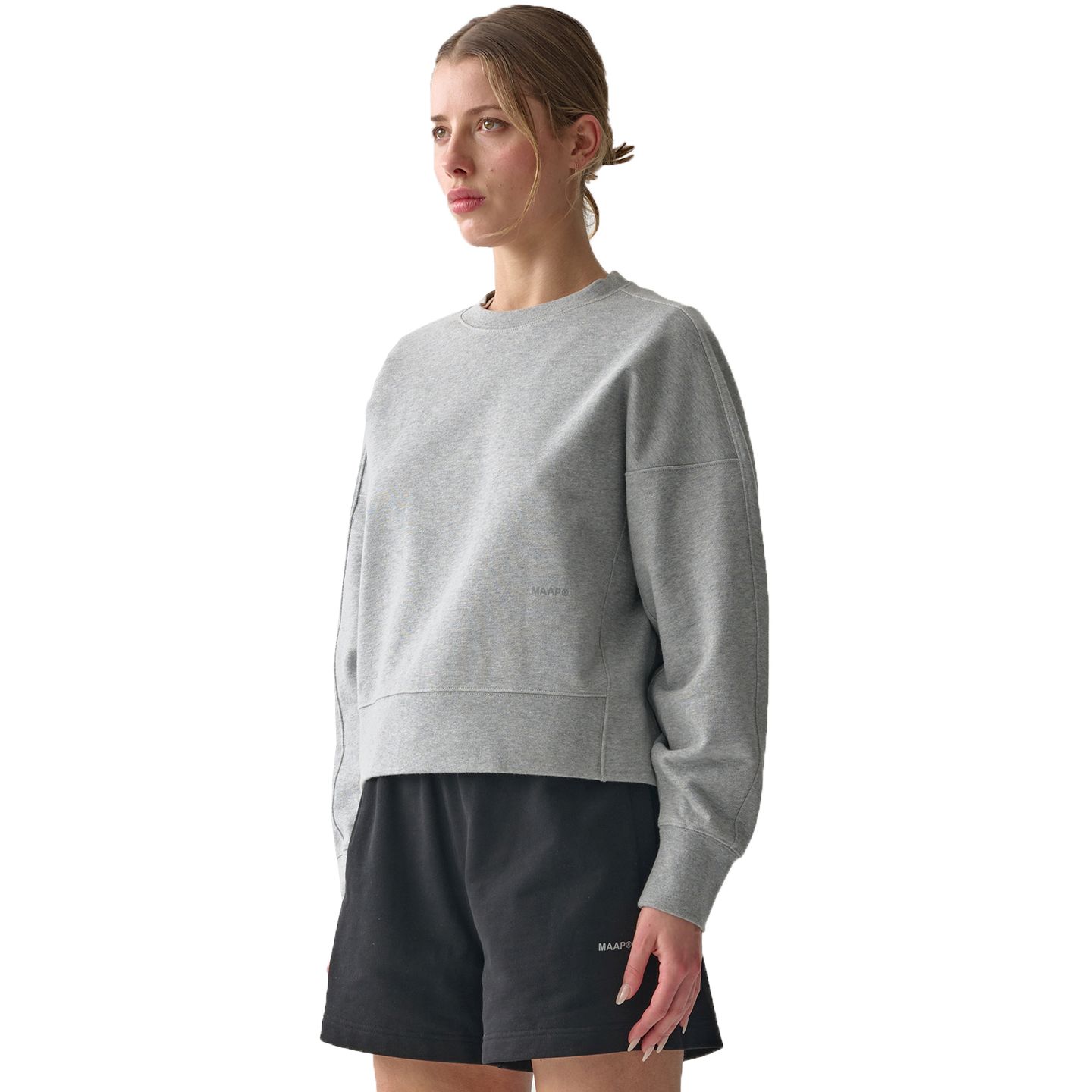 Produktbild von MAAP Essentials Crew Sweatshirt Damen - grey marle
