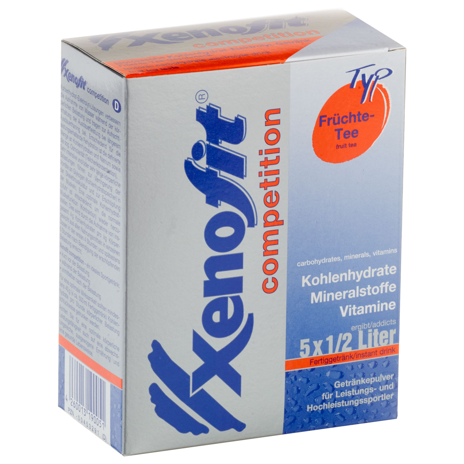 Produktbild von Xenofit Competition Früchte-Tee - Isotonisches Kohlenhydrat-Getränk - 5x43g