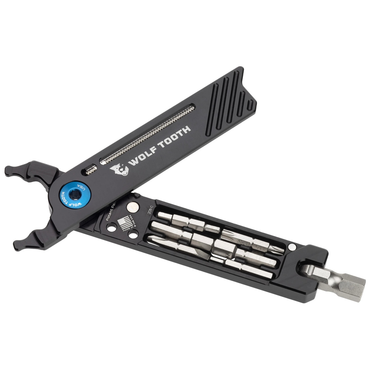 Image of Wolf Tooth 8-Bit Pack Pliers - black / blue