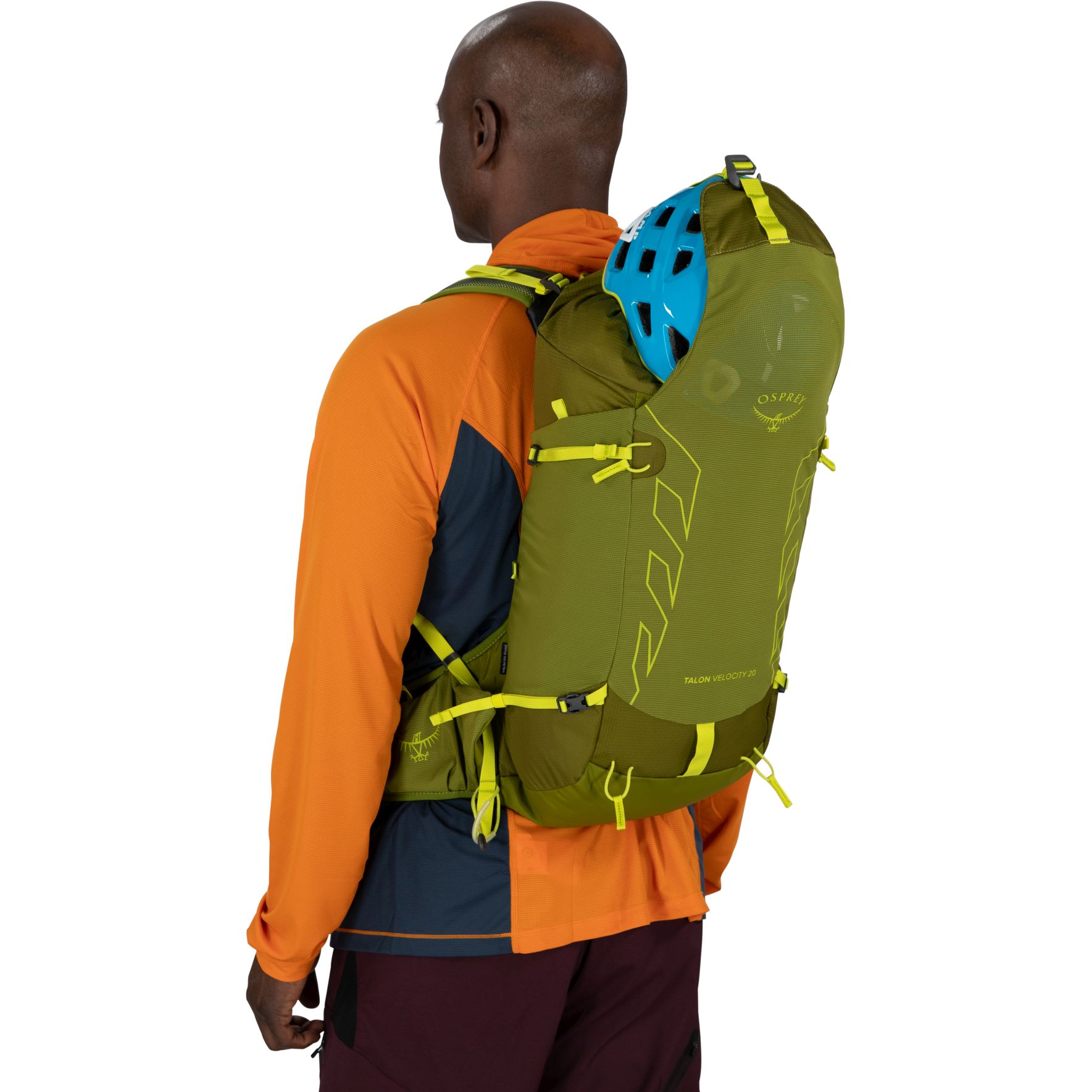 Osprey Talon Velocity 20L Mens Hiking Backpack - Dark Charcoal/Tumbleweed Yellow - L/XL