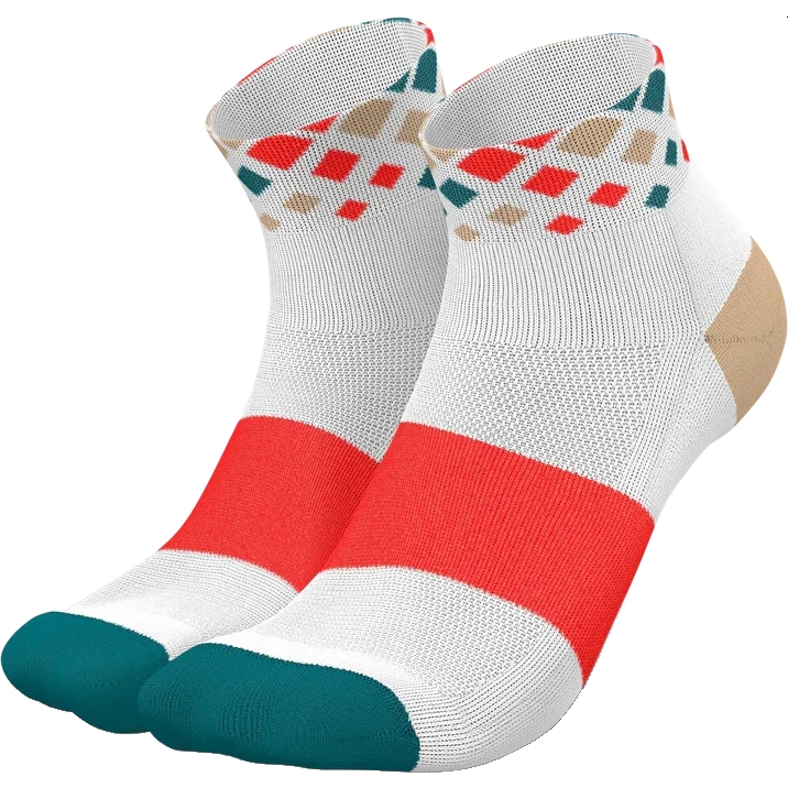 Produktbild von INCYLENCE Running Crystals Short Socken - Weiß Inferno