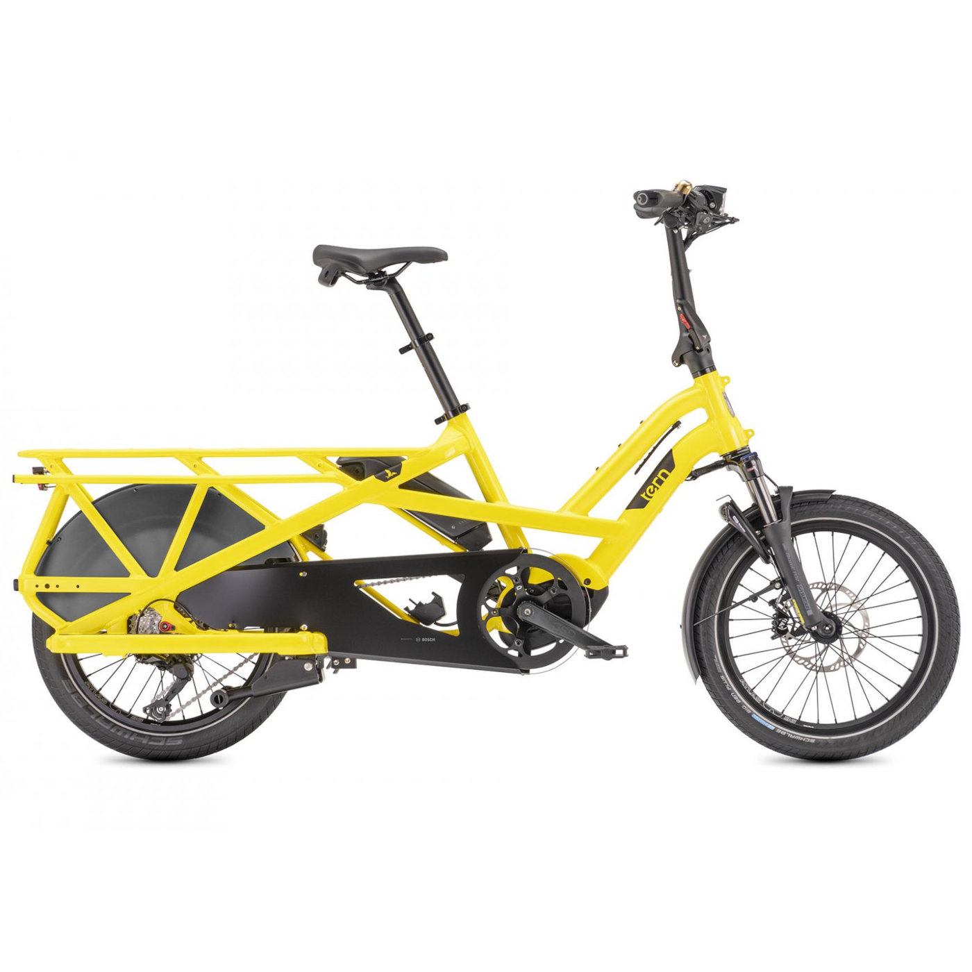 Foto de Tern GSD S10 - Bicicleta Eléctrica de Carga de 20 Pulgadas - 2023 - school bus yellow