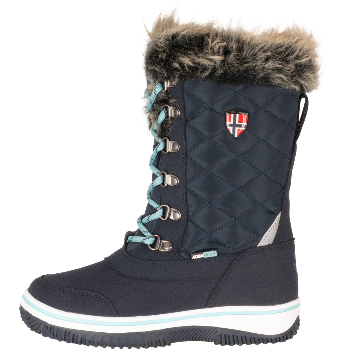Trollkids Holmenkollen XT Snow Boots Girls Navy/Mint BIKE24