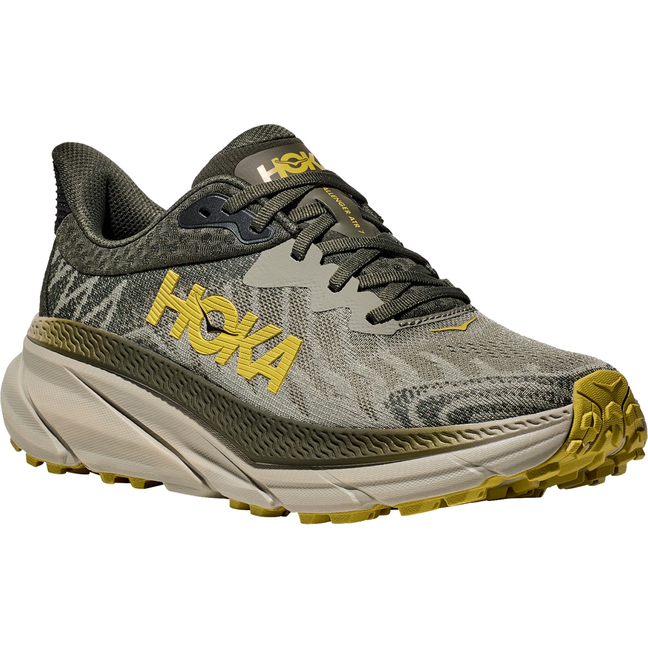 Picture of Hoka Challenger 7 Running Shoes Men - olive haze / forest cover