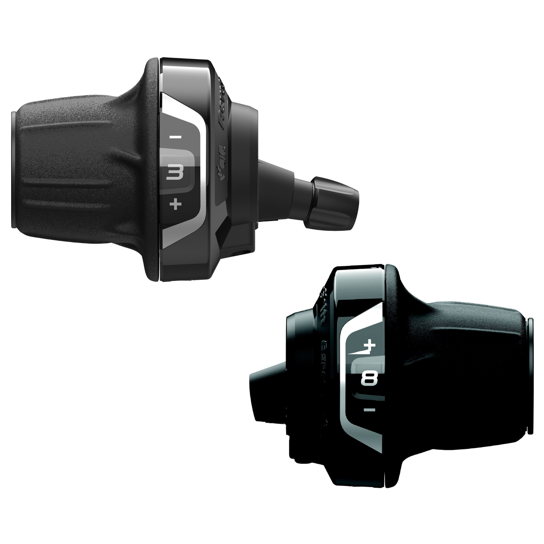Productfoto van Shimano Tourney SL-RV400 Draaischakelaars - Revoshift | (Dual) SIS | OGD - 3x8-Voudig | Paar (L+8R)