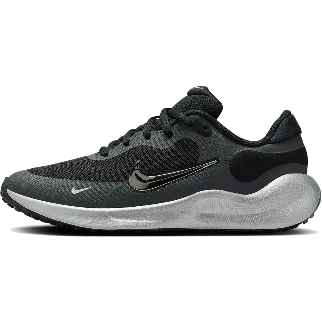 Nike Revolution 7 SE Laufschuhe Kinder black metallic silver anthracite FZ4805 001