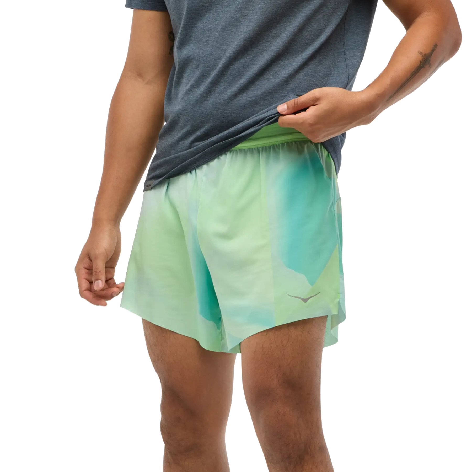 Zdjęcie: Hoka Glide 5&quot; Shorts with Brief Men - tart apple mist
