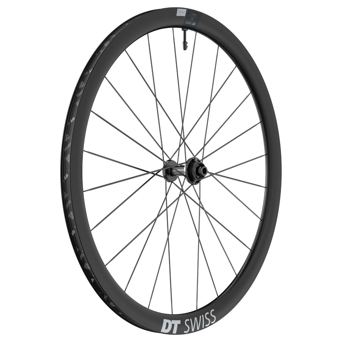 Produktbild von DT Swiss ARC 1400 DICUT db 38 Vorderrad - 28&quot; | Carbon | Clincher | Centerlock - 12x100mm - schwarz