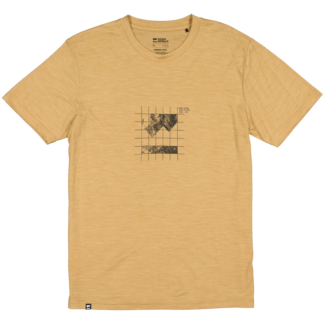 Picture of Mons Royale Zephyr Merino Cool T-Shirt Men - smokey cumin