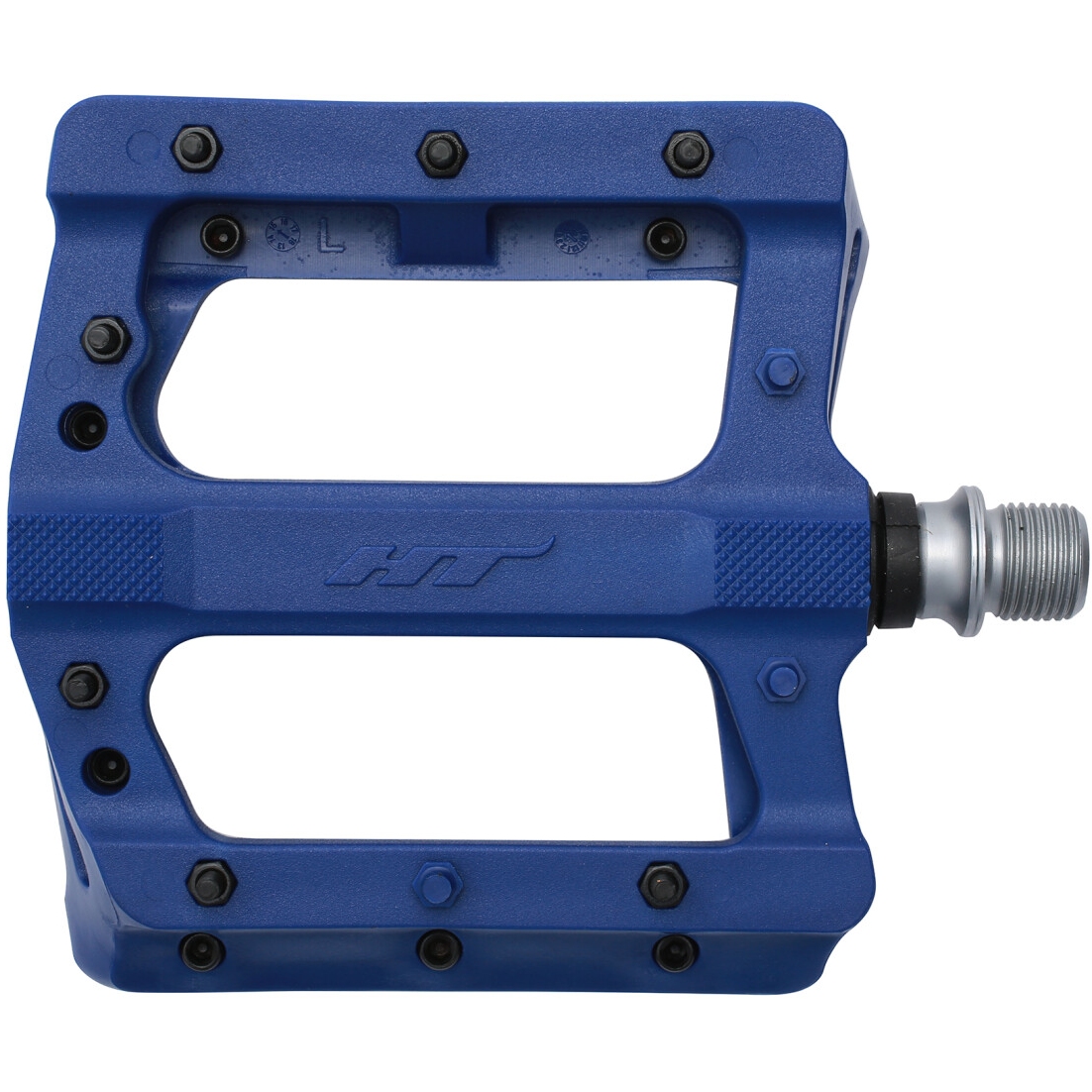 Pédales Plateforme HT Components PA03A Nano P - Neuves, Nylon, Bleu, 354g