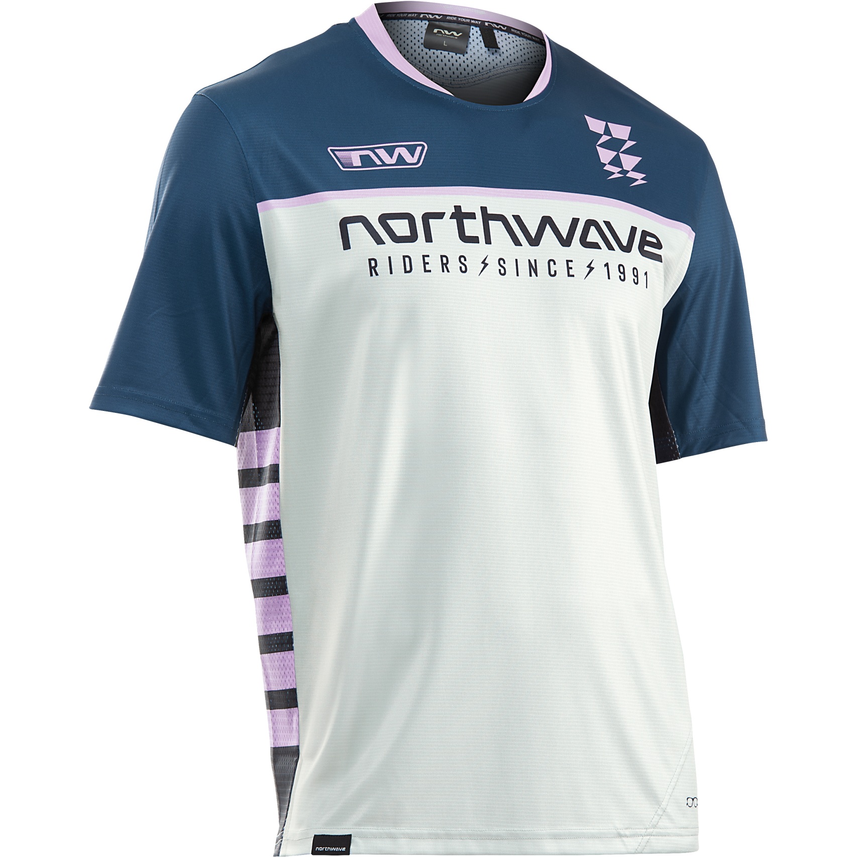 Picture of Northwave Edge 2 Short Sleeve Jersey Men - deep blue/light grey 29