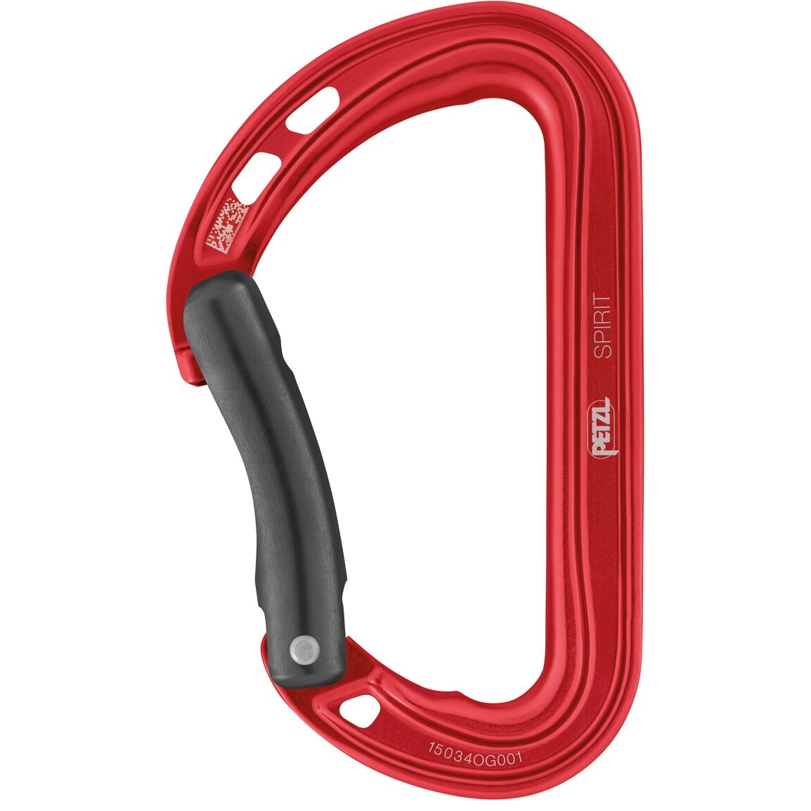 Picture of Petzl Spirit Carabiner - Bent Gate - red