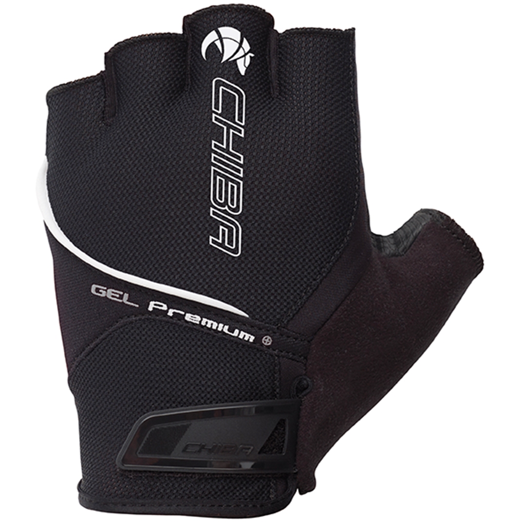 Produktbild von Chiba Gel Premium Kurzfinger-Handschuhe - schwarz