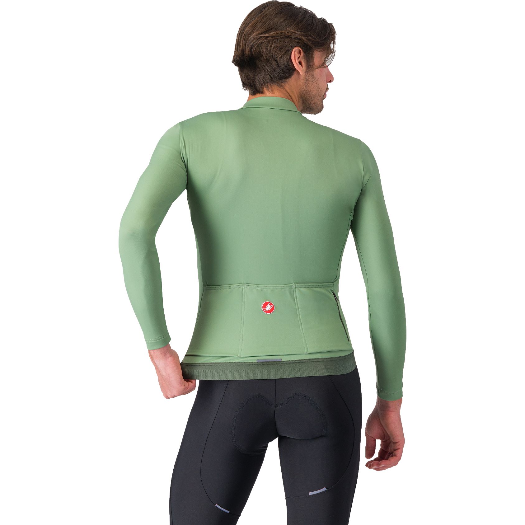 Castelli Espresso Thermal Jersey Men - green pepper/deep green 354