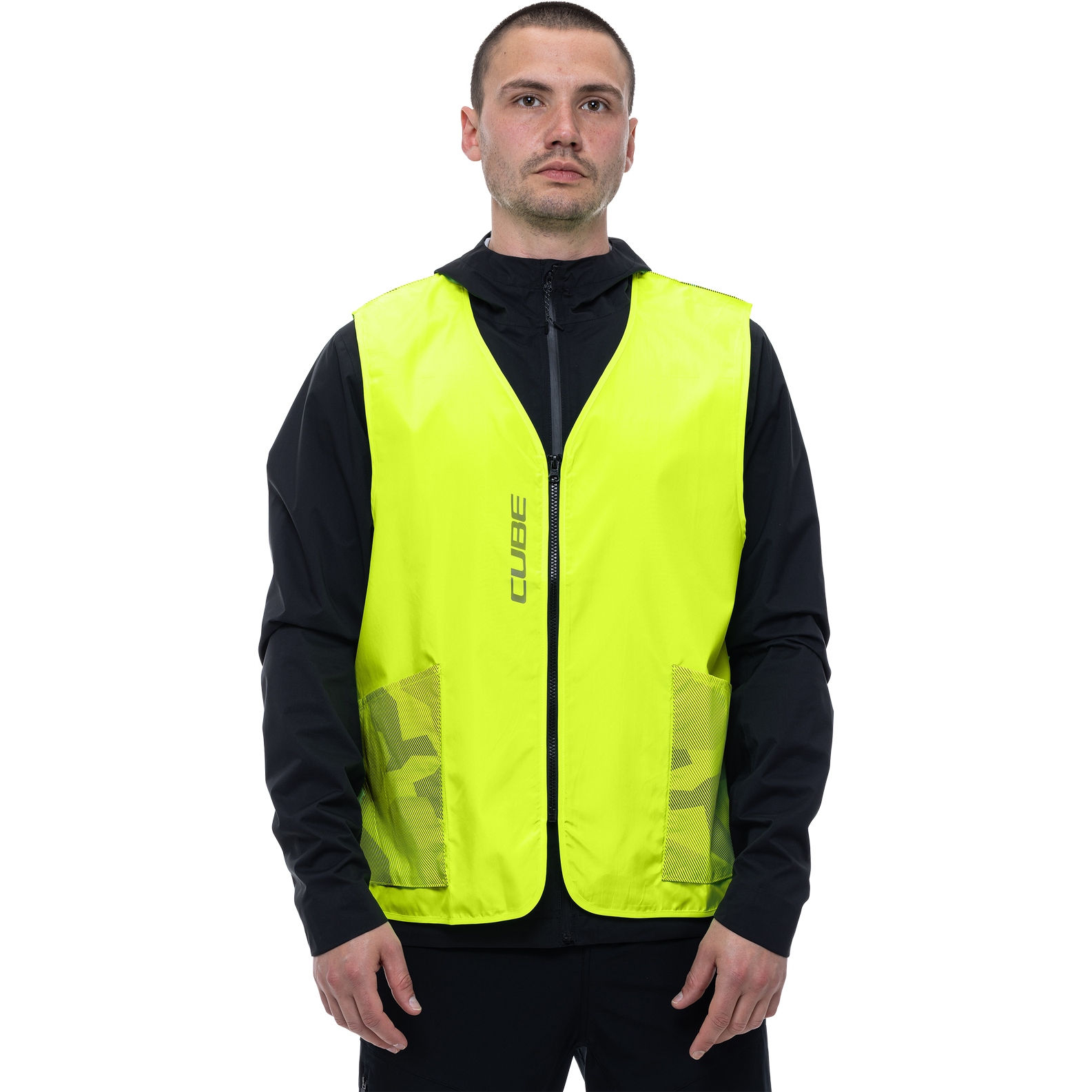 Picture of CUBE CMPT Safety Gilet - neon yellow