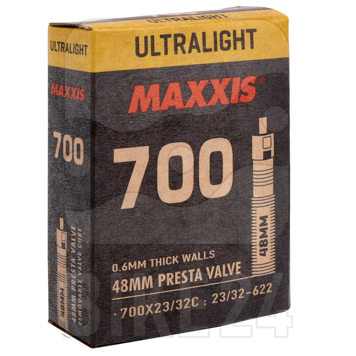 Productfoto van Maxxis Binnenband - 28&quot; | UltraLight | SV 48mm (23/32-622)