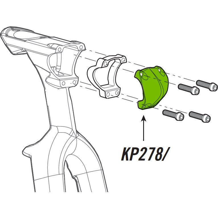 Produktbild von Cannondale KP278/ Vorbau Lenkerklemmkappe für Slice RS