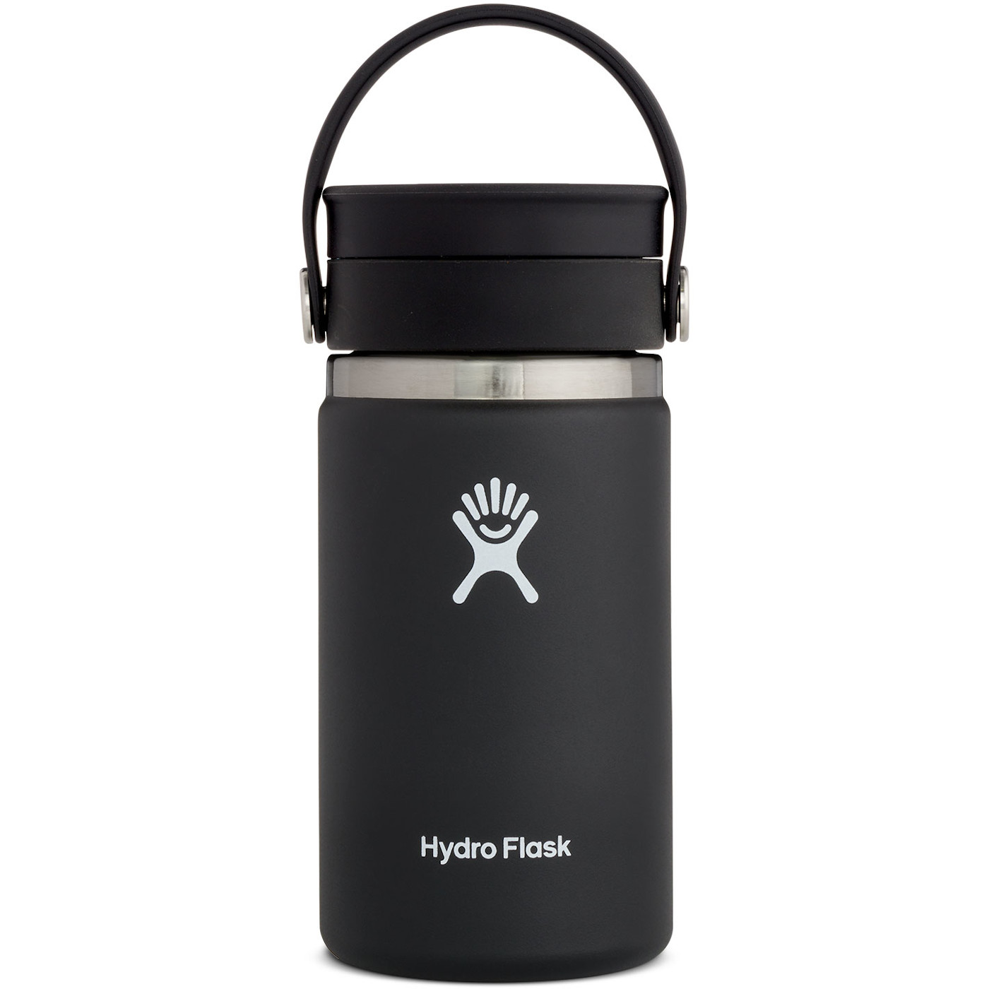 Picture of Hydro Flask 12 oz Wide Mouth Coffee Flask + Flex Sip Lid - 354 ml - Black