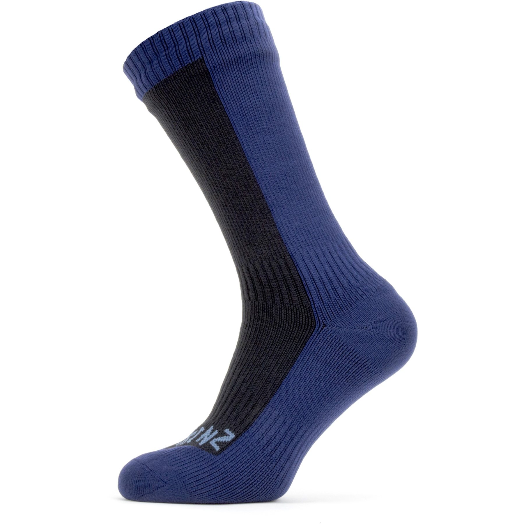 Productfoto van SealSkinz Starston Waterdichte Halflange Sokken Voor Koud Weer - Black/Navy Blue