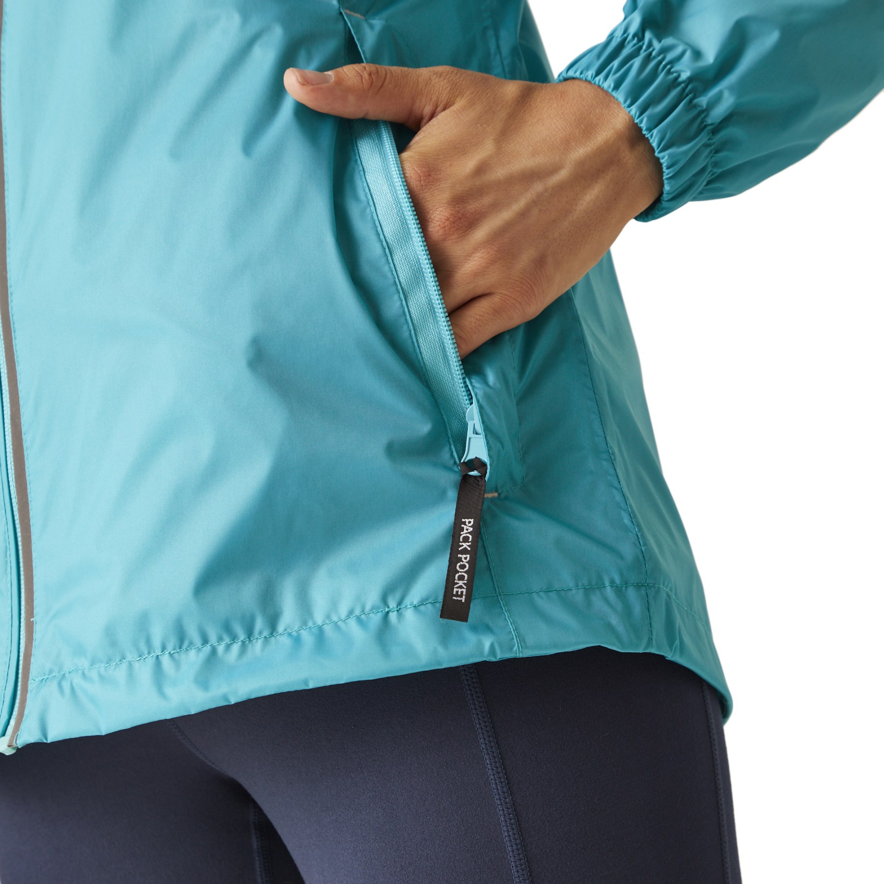 Veste Imperméable Femme Regatta Corinne IV - Bleu - Légère, Emballable, Idéale Voyage