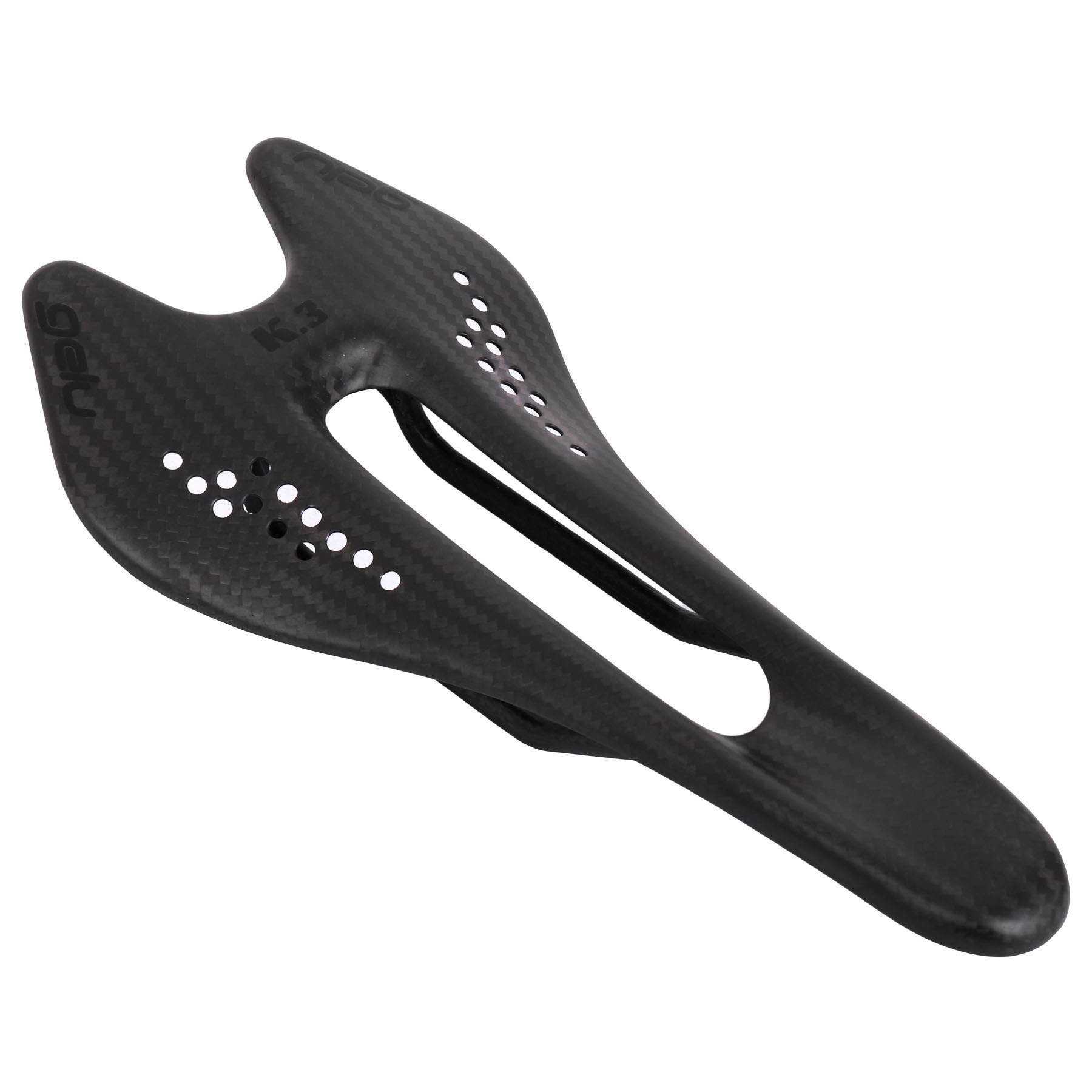 Picture of Gelu K3 Carbon Saddle with Punctured Top - black Logos