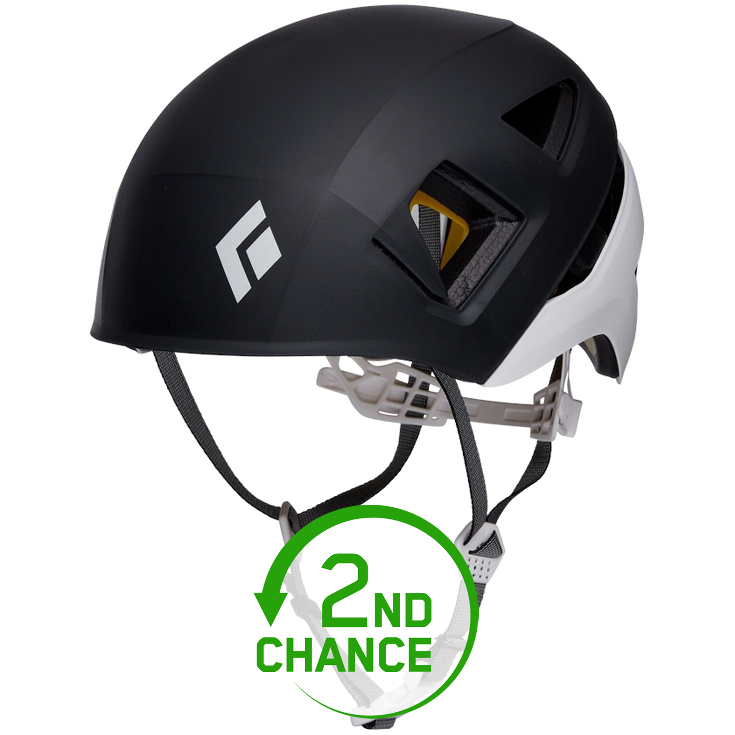 Produktbild von Black Diamond Capitan Helmet Mips Kletterhelm - Schwarz/Weiß - B-Ware
