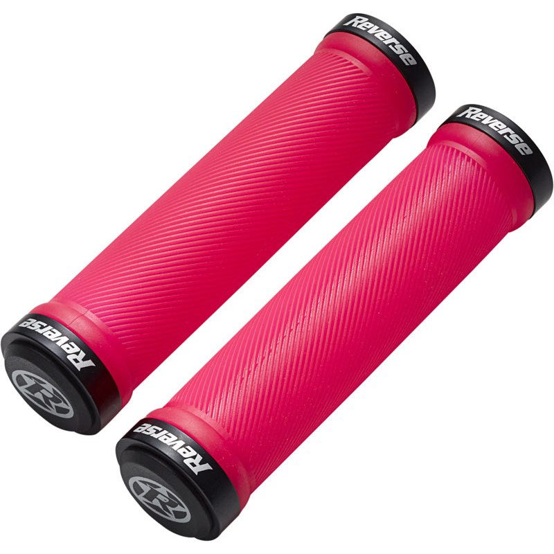 Picture of Reverse Components Spin Lock On Grips - 30mm - neon red / black