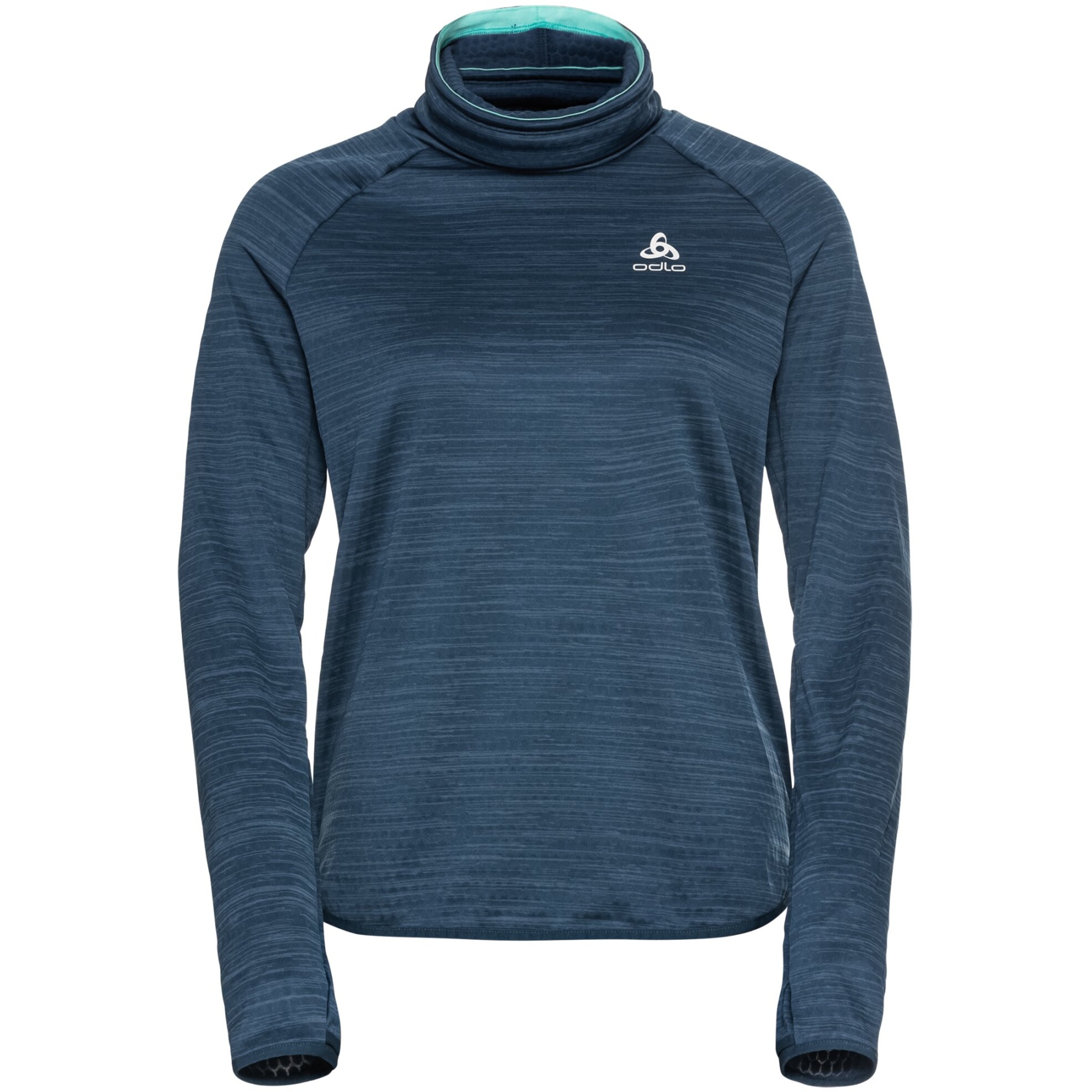 Odlo Revelstoke Performance Wool Warm 3/4 Base Layer Bottoms Women blue wing teal melange