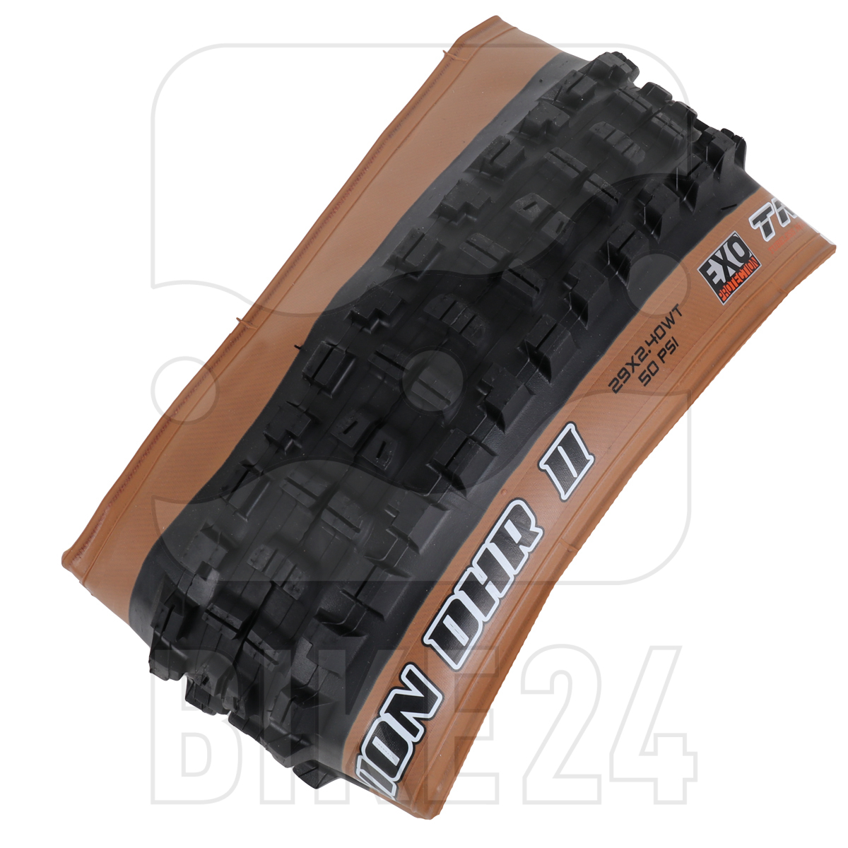 Picture of Maxxis Minion DHR II MTB Folding Tire TR EXO Dual - 29x2.40 inches - Skinwall