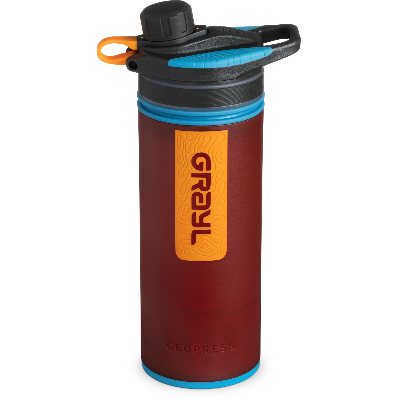 Produktbild von Grayl GeoPress Trinkflasche mit Wasserfilter - 710ml - Wanderer Red