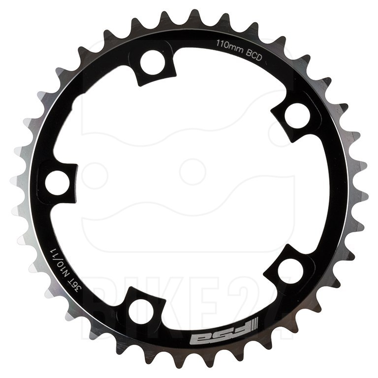 Picture of FSA Super Type Road Chainring 110mm compact N-10/11 - black/silver