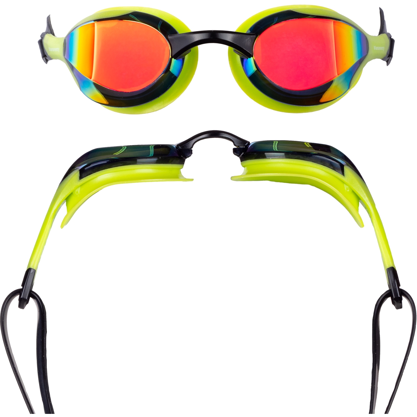 Produktbild von blueseventy Contour Schwimmbrille - Rainbow Mirror - Grün