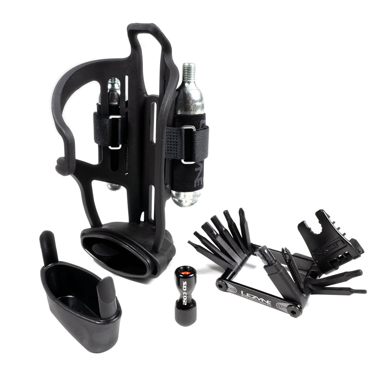 Picture of Lezyne Tubeless Flow Storage Cage - Bottle Cage - with CO2 cartridges