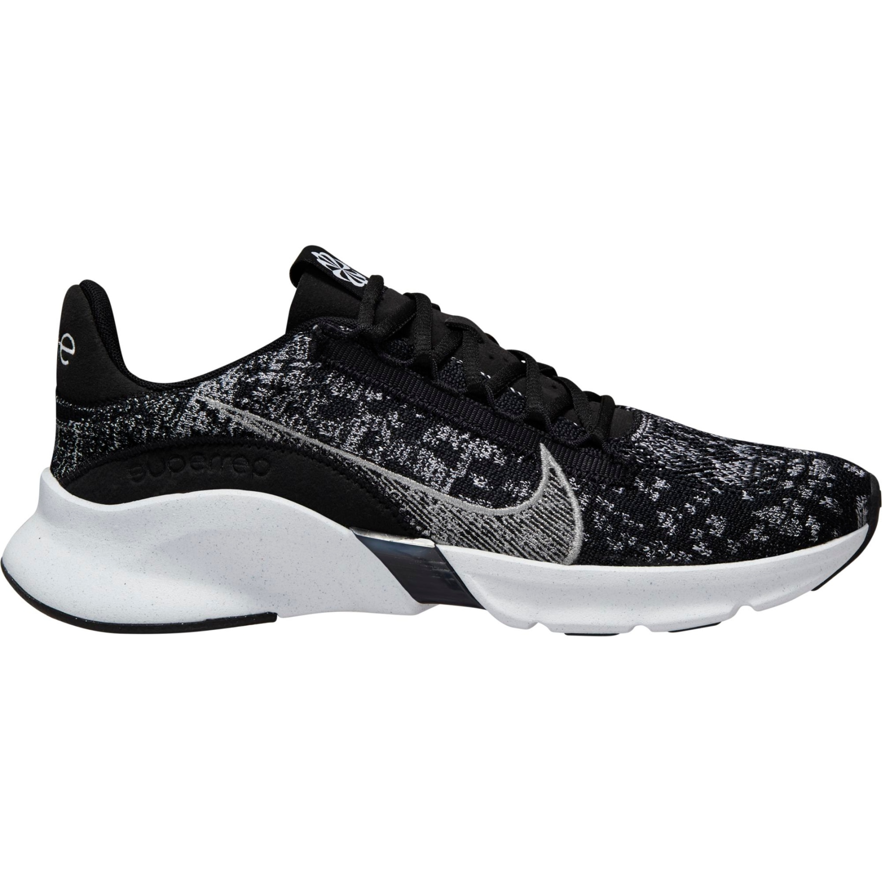 Picture of Nike SuperRep Go 3 Flyknit Next Nature Women&#039;s Training Shoes - black/metallic silver-white DH3393-010