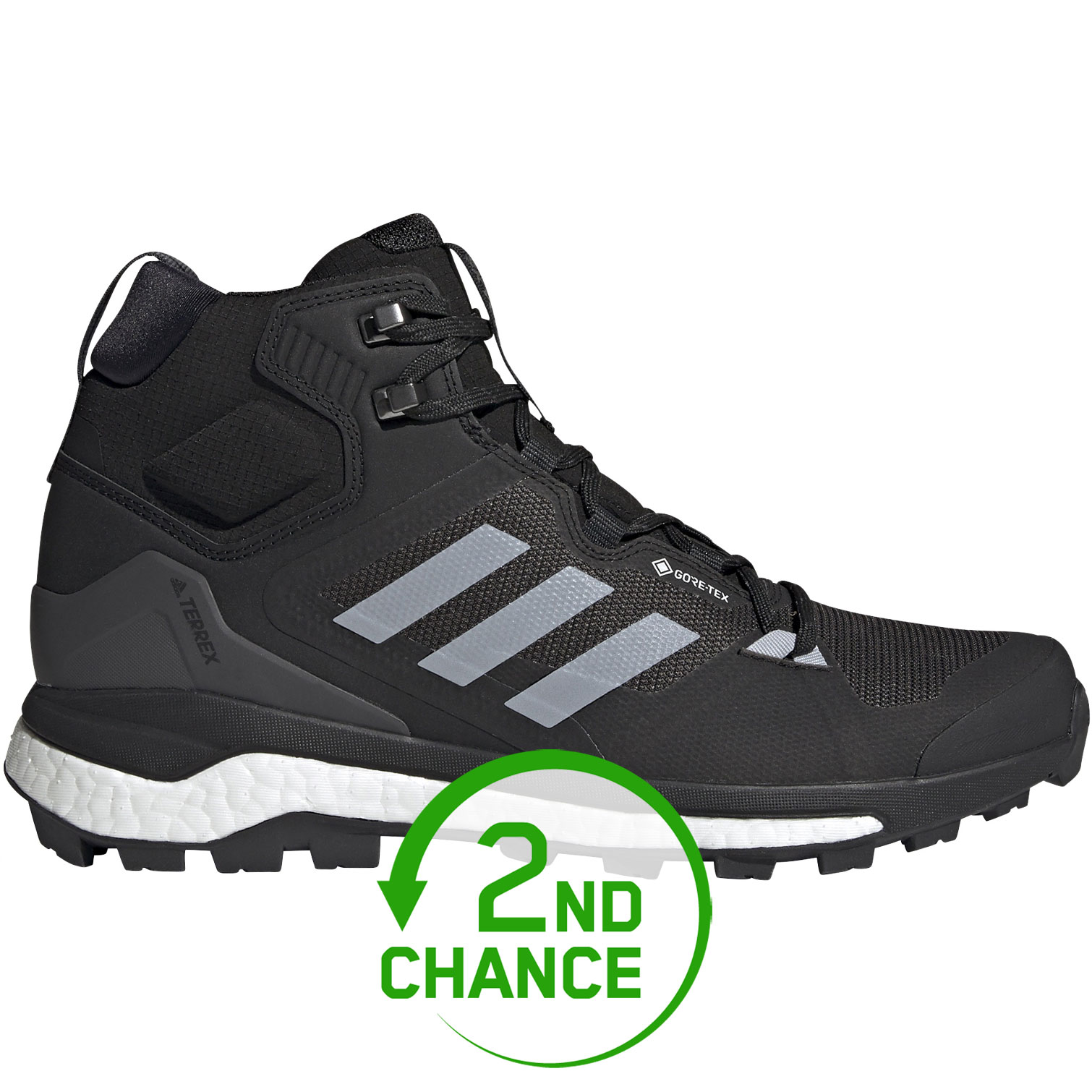 adidas TERREX Skychaser 2.0 Mid GORE-TEX Hiking Shoes Men - core black/halo  silver/dgh solid grey FZ3332 - 2nd Choice
