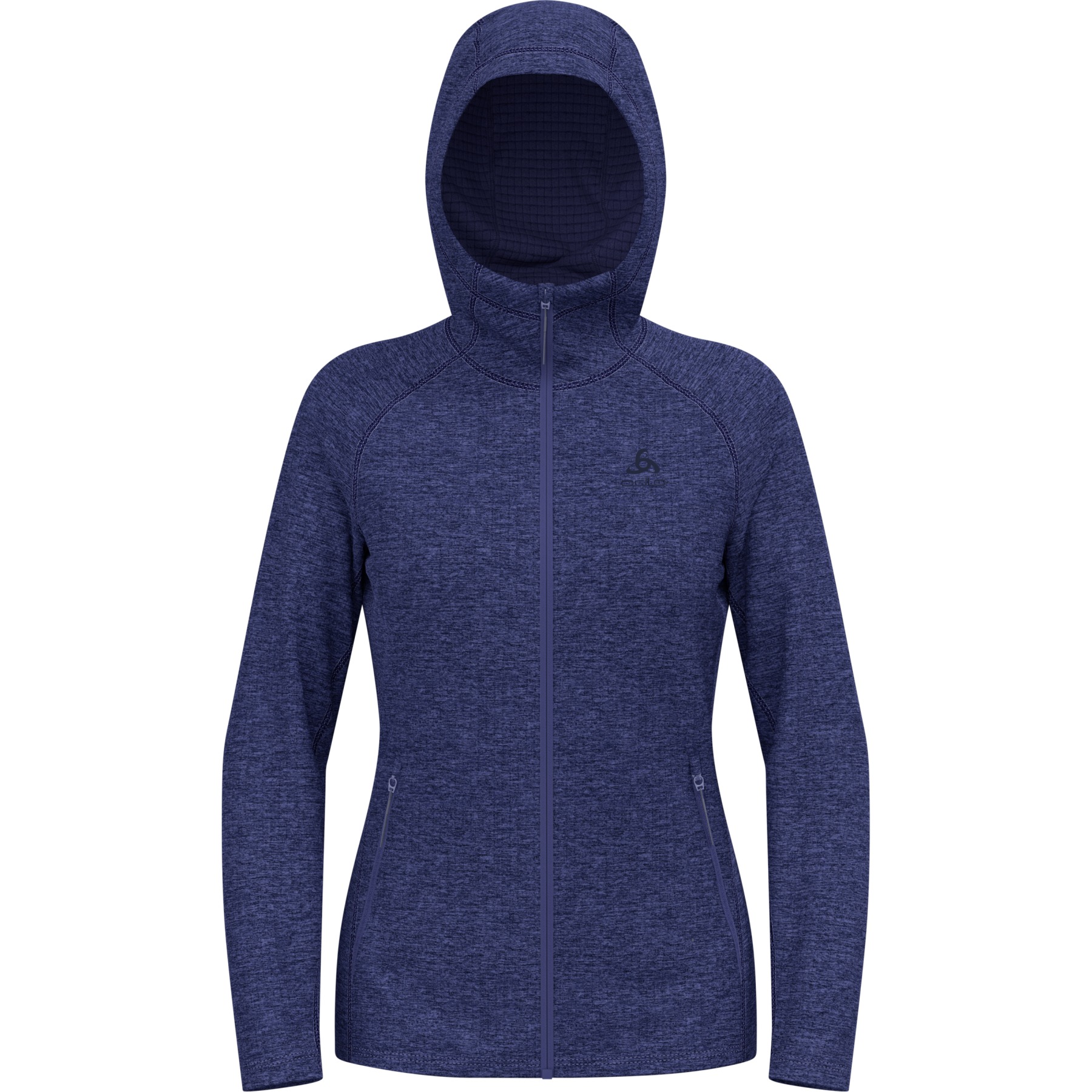 Immagine prodotto da Odlo Giacca con Cappuccio Mid Layer Donna - Tencia - skipper blue melange